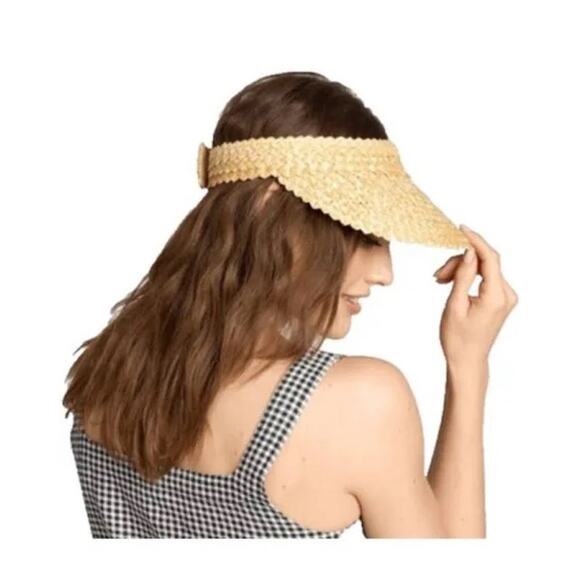 Beach Riot Straw Visor One Size Lightweight Adjustable MSRP $78 - Picture 1 of 5